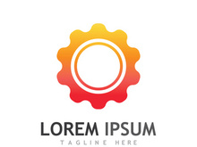 Gear logo with a creative idea.