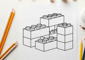 3D isometric blocks with cups vector illustration