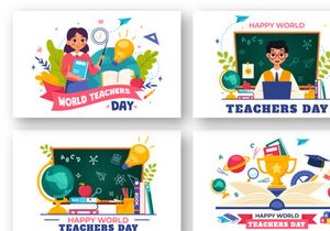 10 Happy Teacher's Day Illustration