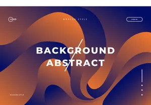 3d Abstract Background Orange