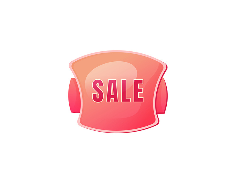 Sale pink vector board sign illustration