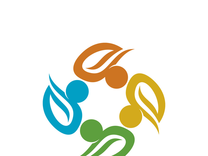 Community, network and social icon design template