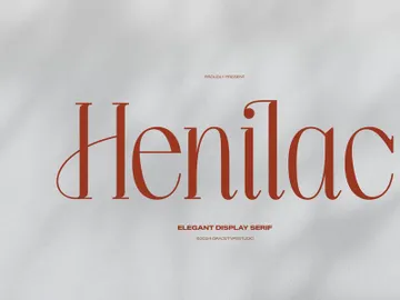 Henilac | Elegant Display Font preview picture