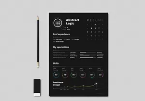 Free Creative Black Resume Template