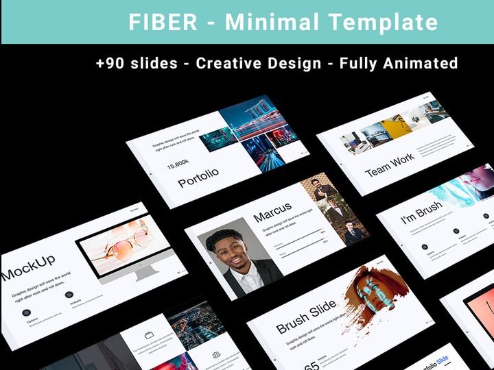 The Fiber - Creative & Minimal Template(Keynote)