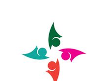 Community logo business template and icon people vector