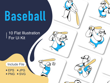 Minimalist Baseball Graphic Art preview picture