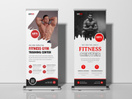 Fitness Gym Roll Up Banner Template Ver-1