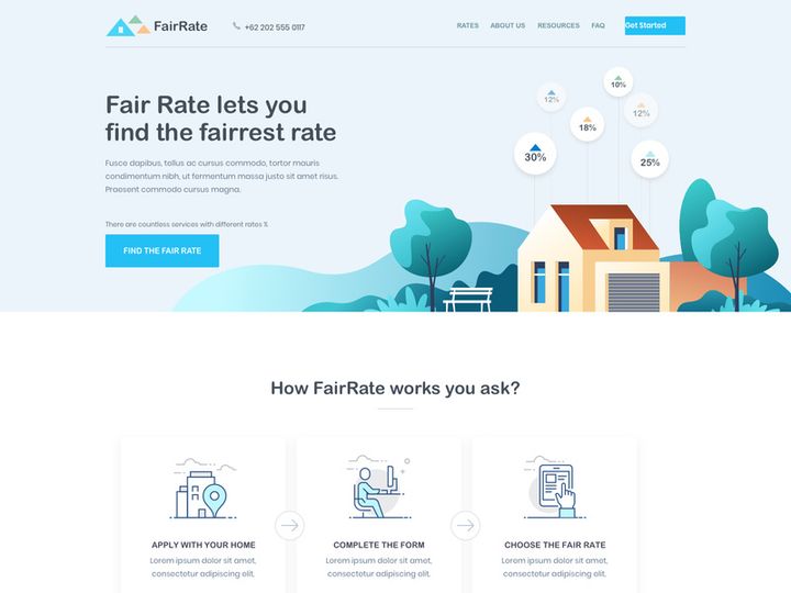 FairRate - Finance Web App UI Kit