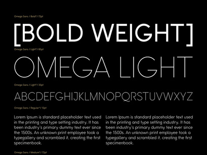 Omega Sans: A classic sans-serif font