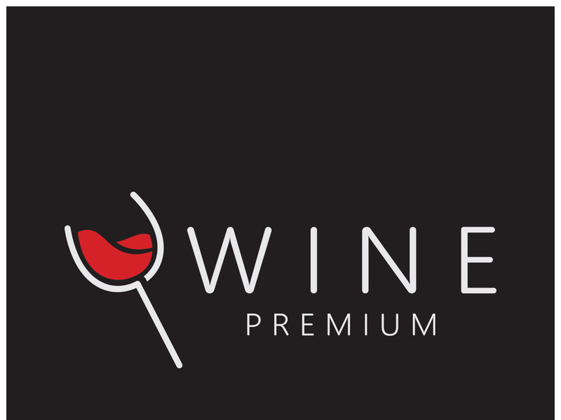 Wine logo with wine glasses and bottles.for night clubs,bars,cafe and wine shops.