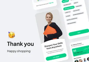 Curso - eCourse Online Mobile App UI Kits