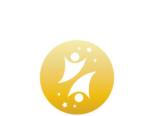 People star logo design to achieve a success or dream.