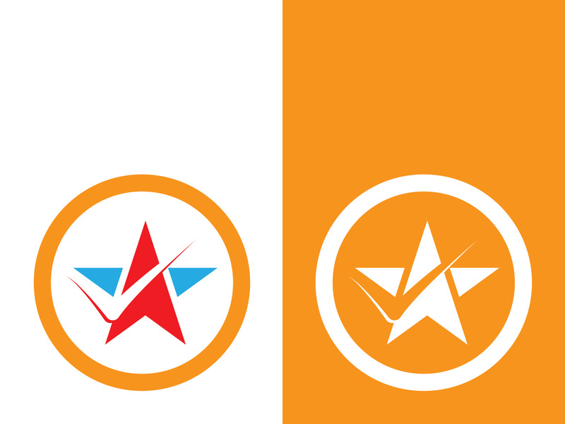 Star icon template vector illustration design