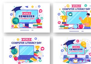 12 World Computer Literacy Day Illustration