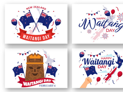 13 Happy Waitangi Day Illustration