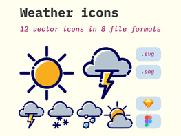 Weather icons preview picture
