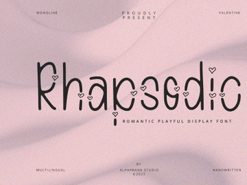 Rhapsodic - Display Font preview picture