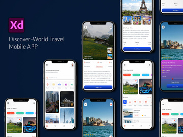 Discover-World Travel-APP- UI Kit preview picture