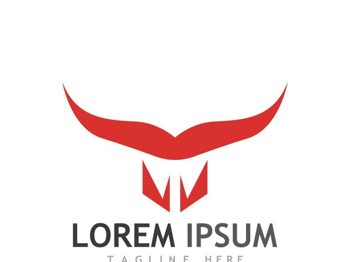 bull head horn logo