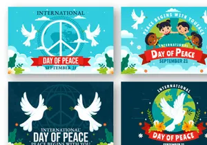 12 International Peace Day Illustration