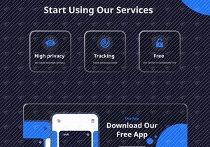 Website UI Design - Free Banking Landing Page Template