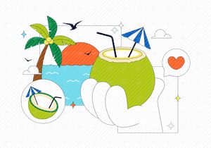 10 World Coconut Day Illustration