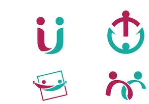 Adoption care community network and social logo design