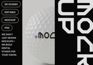 Golf Ball Mockup