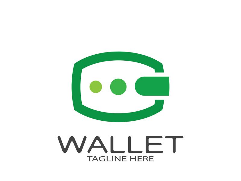 e wallet logo design illustration icon with a simple modern concept, for electronic wallets, digital money storage applications, digital savings, digital money transactions,vector