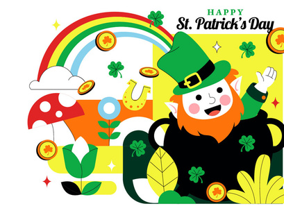 10 Happy St. Patrick's Day Illustration