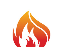 Fire logo design illustration and fire symbol icon vector