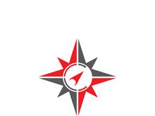 Compass logo template vector icon illustration design