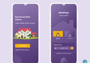 Pay House Rent Online Mobile App UI Kit