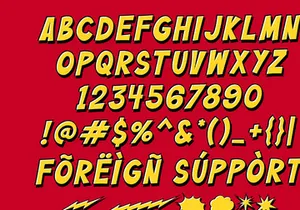 Blazinga! | Comic Layered Font
