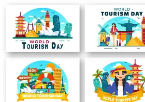 12 World Tourism Day Illustration