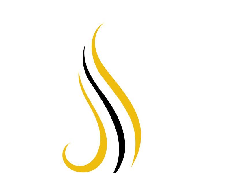 Elegant Wavy Hair Salon Logo Template
