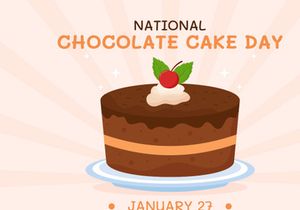11 National Chocolate Cake Day Illustration