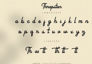 Thrapston - Vintage Script Font
