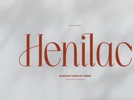 Henilac | Elegant Display Font preview picture
