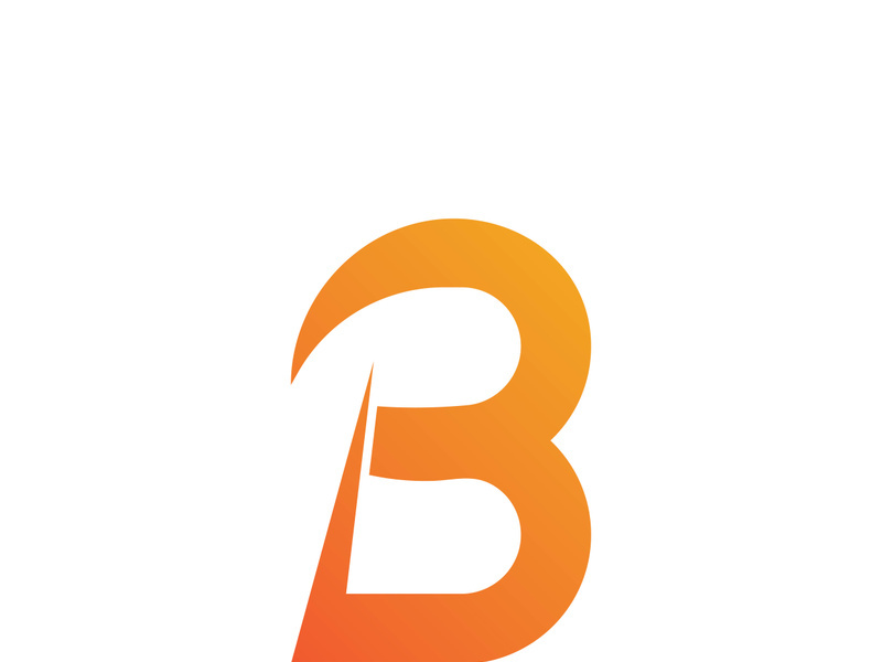 B letter logo template vector illustration