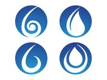 Water drop Logo Template vector illustration design