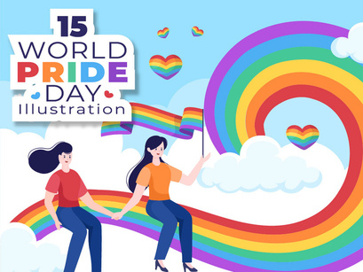 15 Happy Pride Month Day Illustration