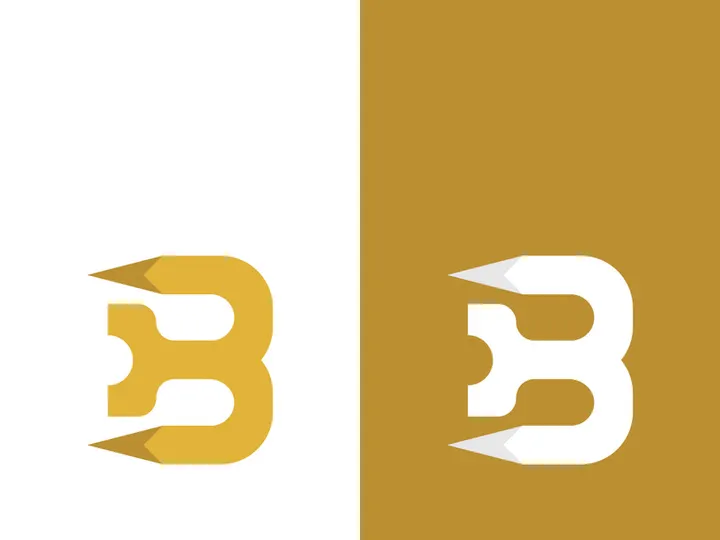 B letter logo template vector illustration