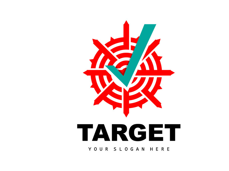 Target Logo, Arrow Shooting Design