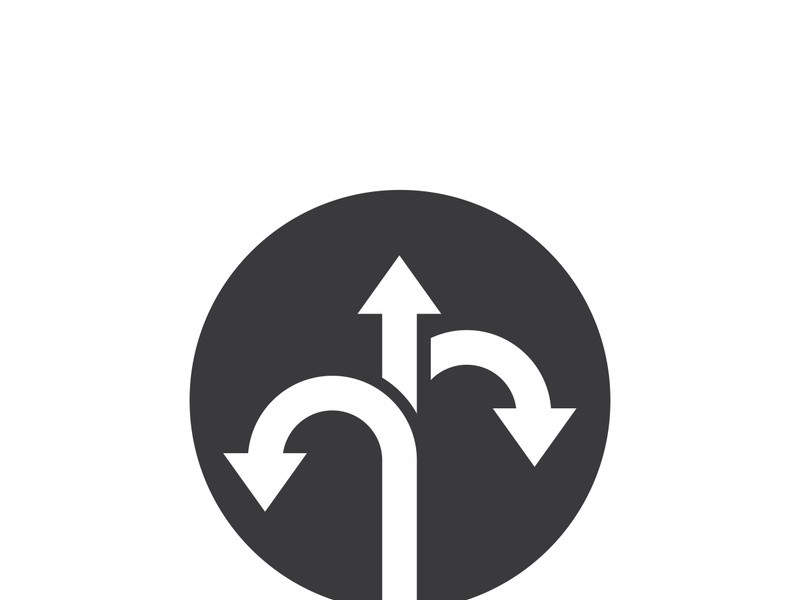 Way vector icon illustration design template