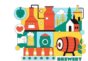 10 Brewery Production Process Illustration