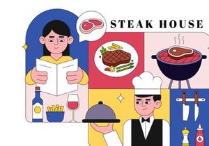 10 Steakhouse Restaurant Illustration
