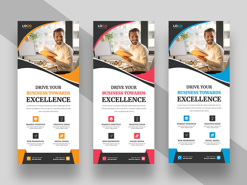 Marketing Agency Roll Up Standee Banner Ver-5