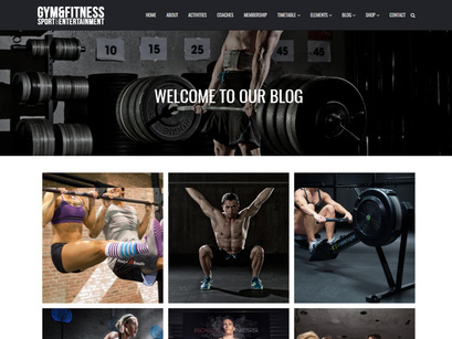 Gym WordPress Theme